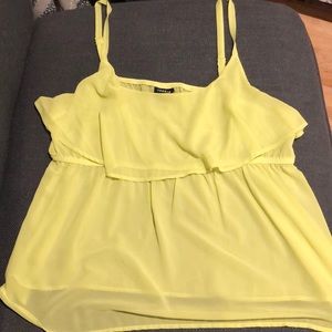 Neon Yellow Tank Top